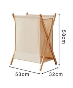 Корзина для белья/ размер - L (90л) / беж - без крышки (арт.HH-023)