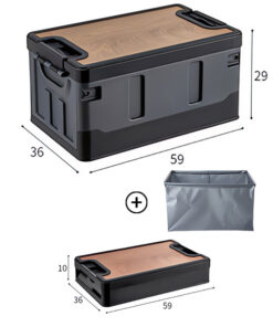 Органайзер складной усиленный / размер - L (60л) / черный (арт.HH-006)