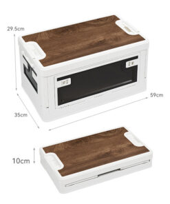 Многофункциональный органайзер складной со столиком/ размер - L (60л) / белый (арт.HH-014)